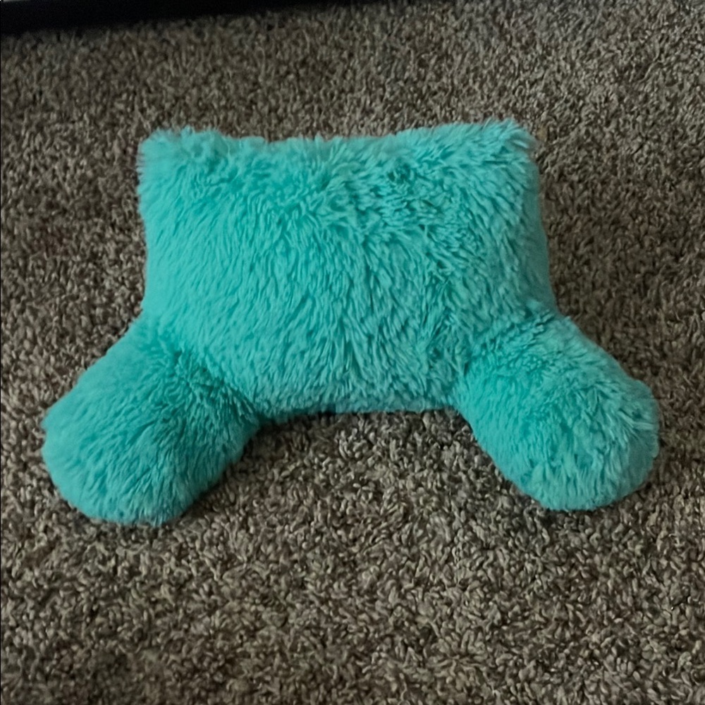 Fluffy Turquoise Doll Pillow